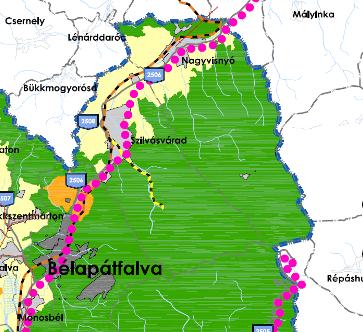 külterületet jellemzően erdőterületként ábrázolja. A változtatási szándék meglévő belterületi ingatlanokat érint. A magasabb szintű tervekkel való összhang biztosított. II.