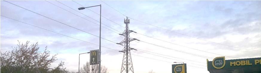 120 kv os távvezeték és tartószerkezete A középfeszültségű hálózat a térségben 10 kv os feszültségszinten üzemel, táplálásáról elsősorban a Kőbánya alállomás gondoskodik.