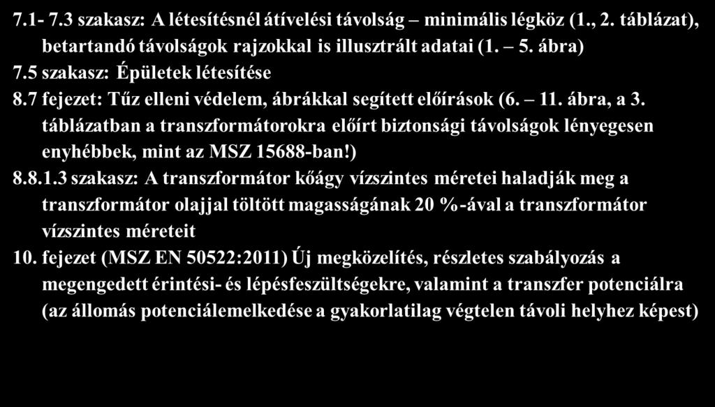 A legfontosabb eltérések a