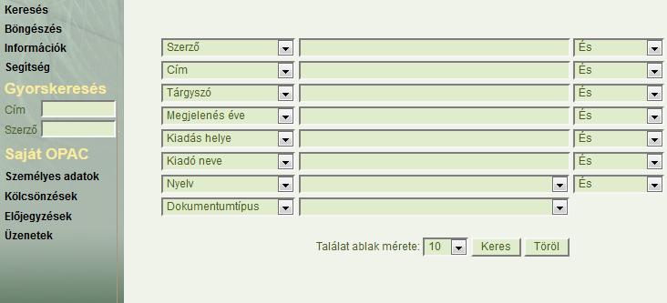 Útmutató az online katalógus használatához Könyvtárunk számítógépes, online katalógusa az 1994-től beszerzett művek adatait tartalmazza.