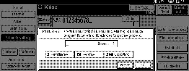 Speciális funkciók Egy Továbbküldési kérelem IP-Faxon történõ elküldéséhez a továbbküldõ állomásnak ugyanolyan gyártmányú faxkészüléknek kell lennie, amely támogatja az IP-Faxot.