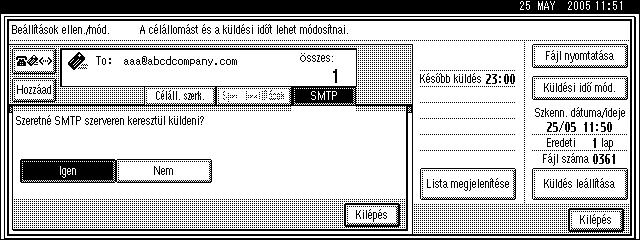 gombot. 190 G Nyomja meg az [Kilépés] gombot. Ismételje meg a C.