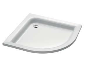 kril zuhanytálcák ikkszám Bruttó listaár db/ raklap STNDRD PLUS íves zuhanytálca mélység: 9 cm, lefolyó: ø 52 mm 800 89 89 800 80 x 80 cm XBN1580 48 000 9,0 6 90 x 90 cm XBN1590 51 10,0 6 Kiegészítők