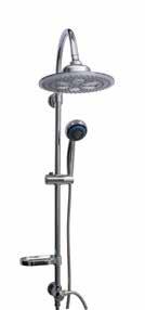 zuhanyszettek zuhanyszettek S220 esőztető fejzuhany Ø 25 cm S577 3 funkciós kézi zuhany állítható zuhanysín (1-1,45 m) gégecső csaptelep kompatibilis fejzuhany: