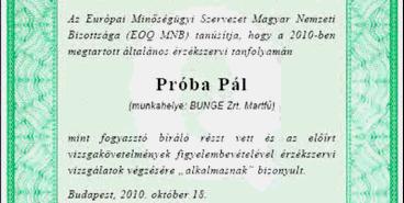 évi minőségfejlesztő