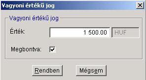 Szoftver vámkezelése Megbontva = I esetén, a tételsor érték kerül az EV 22/42.