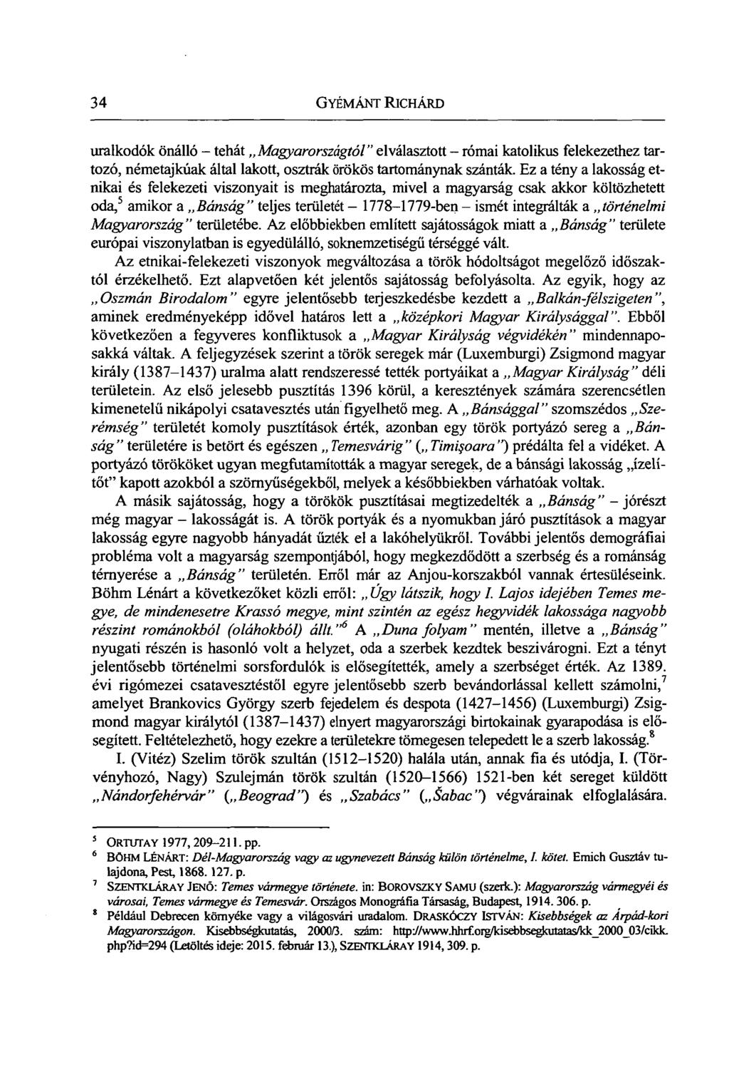 A Bánság újratelepítése, különös tekintettel a 18. századi telepítési  folyamatokra - PDF Ingyenes letöltés