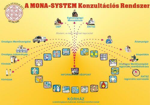 A Mona-System Egészségügyi Konzultációs Rendszer kórházi hálózaton,