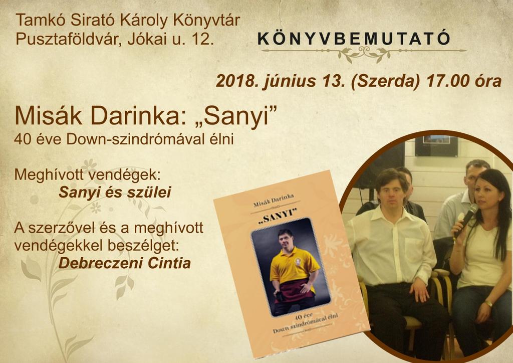 órától a Tamkó Sirató Károly Könyvtárban Általánosságban elmondható, hogy a mai ﬁatalok olykor meglepően nagy