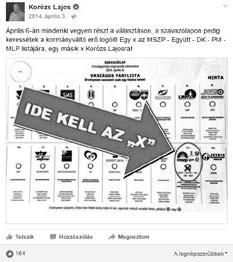 Megosztó politikusok 31 4.3. Nem negatív virális posztok Mindössze hat olyan poszt van a virális posztok között, amely nem alkalmaz negatív elemet.