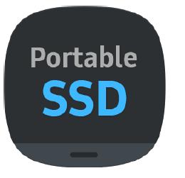 1. A Samsung Portable SSD szoftver futtatása Válassza ki a Samsung Portable SSD alkalmazás ikonját az asztalon.