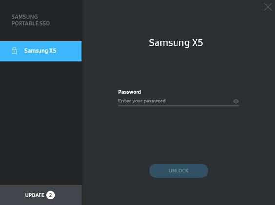 * Csak macos esetén: A Samsung Portable SSD illesztőprogram és független gyártók bizonyos illesztőprogramjai köztük a SATSMARTDriver is kölcsönösen kizárják egymást.