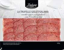 felhasználásval készült 349 80 g, 1 kg = 4363 90% sertéshússal 100 g késztermék 141 g / 147 g sertéshús felhasználásval készült CABANOSSI