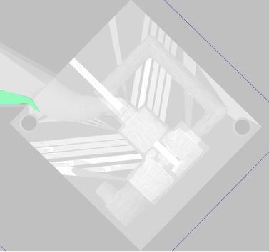esetben az eredmények kiértékelése alapján módosítottam a geometriai és technológiai paramétereket, hogy a vizsgált öntvény a valós üzemi körülményeknek megfelelően kerüljön