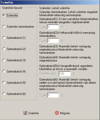 : A gomb megnyomásával a virtuális hengermű összeállításának befejezését jelzi a program felé és a grafikus képernyőn megjeleni az elkészült hengermű sematikus összeállítási rajza.