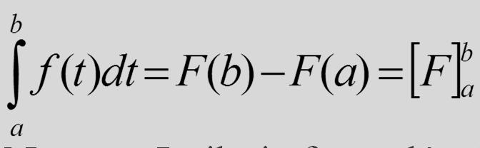 Meghatározva C-t, azt kapjuk, hogy És ezért Ezt a képletet szokás Newton-Leibniz formulának is nevezni.