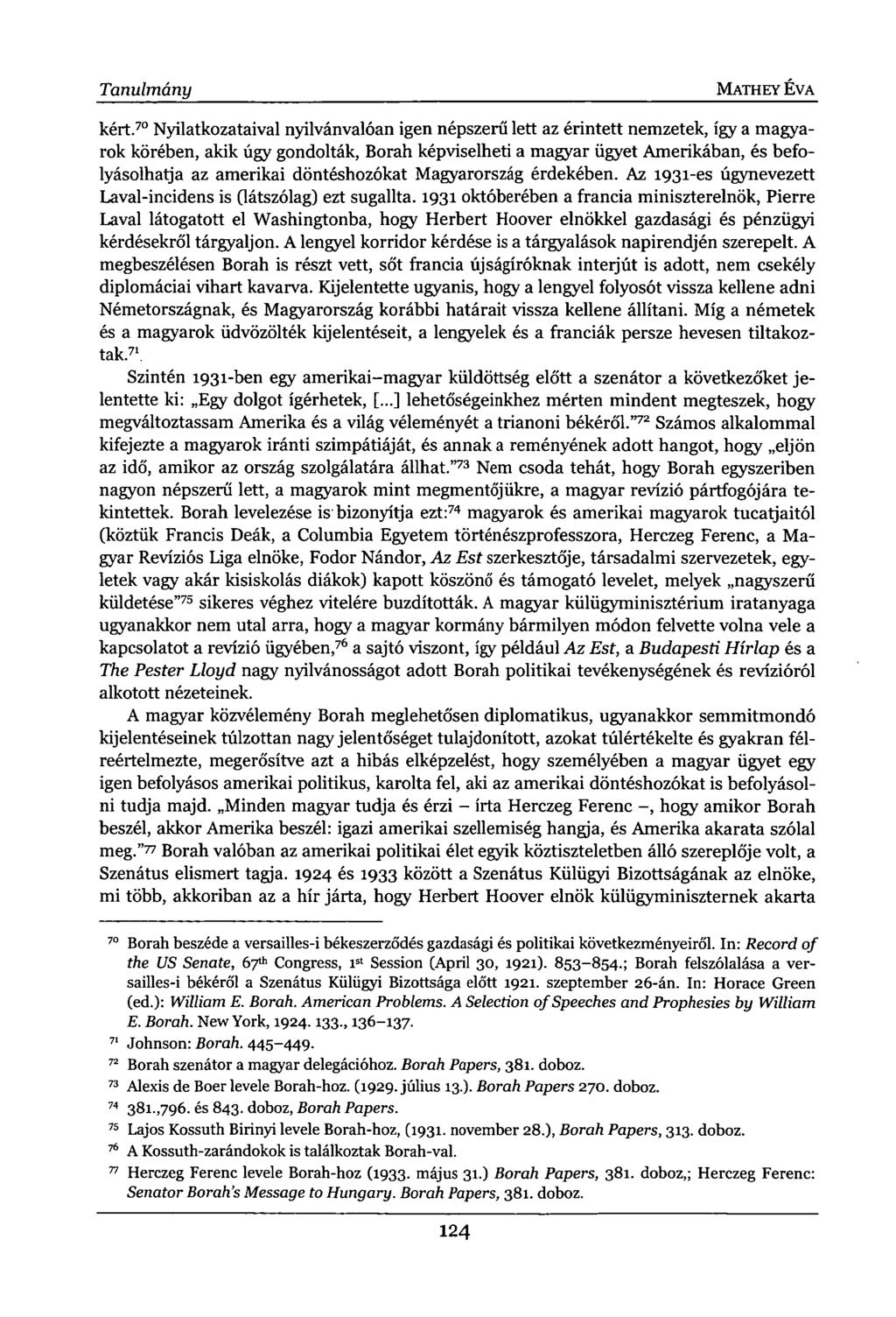 Tanulmány MATHEY ÉVA kért.