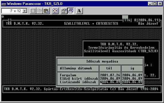 - 121 - Ha közvetlenül egymás után csinálunk Értékesítés összesítő -t, Szállítólevél összesítőt ill.