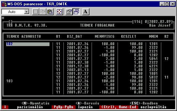 - 81 - = forgalmak 11.4.