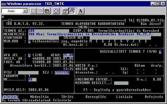 - 10-3.1.1. Termék