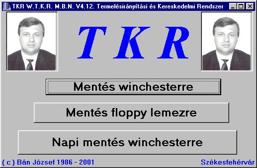 - 83-11. Segéd funkciók : 11. 1. Adat mentés : 11.1.1. Alapadatok mentése ( \ABC\ADAT ) : 11.