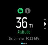 3.25. Kültéri értékek Suunto 9 készüléke a beépített nyomásérzékelőjének köszönhetően folyamatosan méri az abszolút légnyomást.