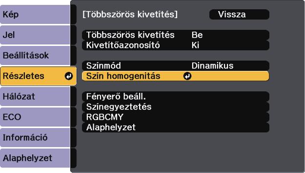 Ezután nyomj meg z [Esc] gombot. Válssz ki Beállítási szint elemet, és nyomj meg z [Enter] gombot. j Először állíts be kerületet.