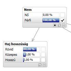 megoszlásból, láthatjuk a női hajhosszúság alakulását. IV-4.