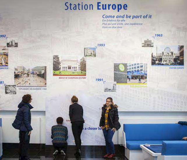 Station Europe látogatói fogadóközpont A Brüsszel-Luxembourg pályaudvar eredeti épületében kialakított Station Europe minden korosztály számára kínál érdekességeket.