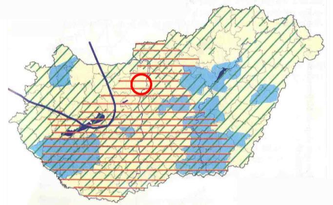 KM13. ábra: Megújuló energiaforrások hasznosítására javasolt területek Forrás: Pylon Kft. Biomassza-biogáz előállítására az ország területén mindenhol, így Budaörs területén is van lehetőség.