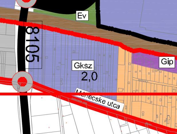 Kereskedelmi-gazdasági területek Méhecske utca menti tervezett gazdasági terület BUDAÖRS TELEPÜLÉSFEJLESZTÉSI KONCEPCIÓ, INTEGRÁLT TELEPÜLÉSFEJLESZTÉSI STRATÉGIA A terület jó közlekedési