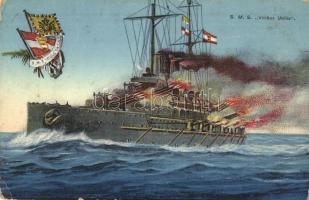 SMS Wien auf de r Rhede von