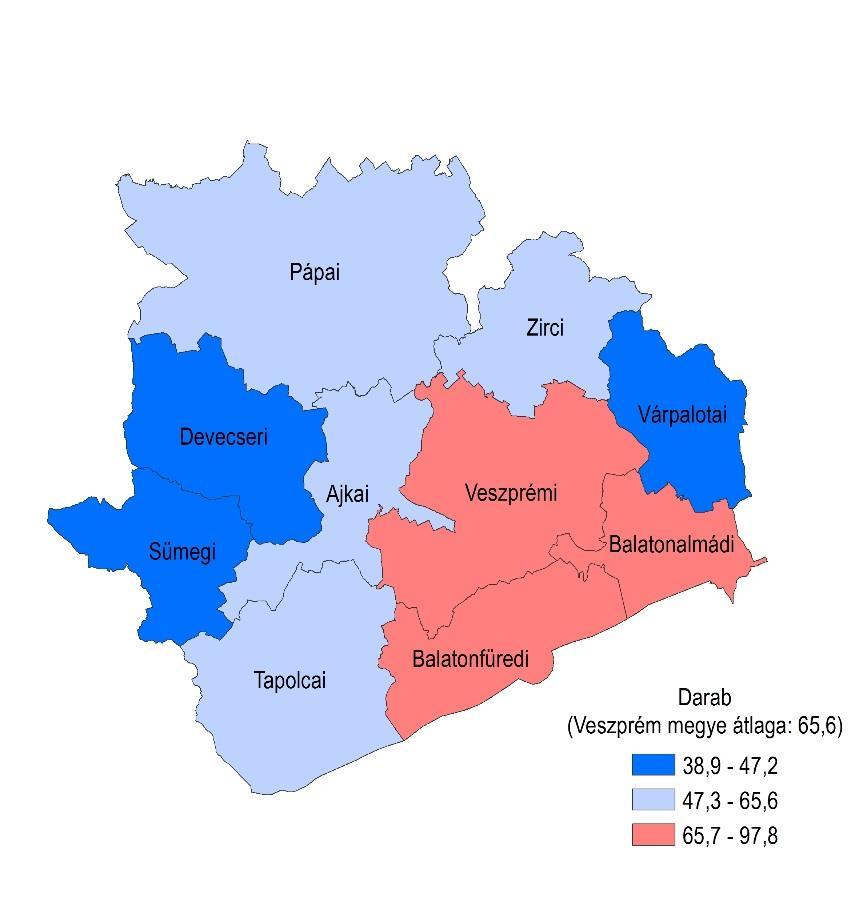 Ezer lakosra jutó működő