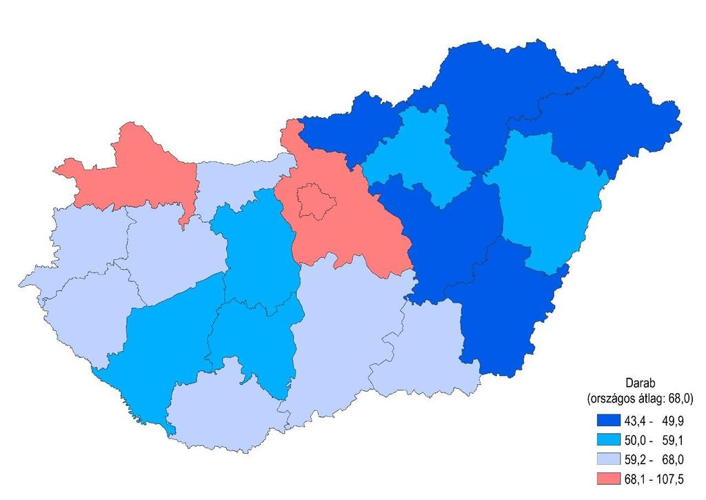 vállalkozások, 215 Országosan