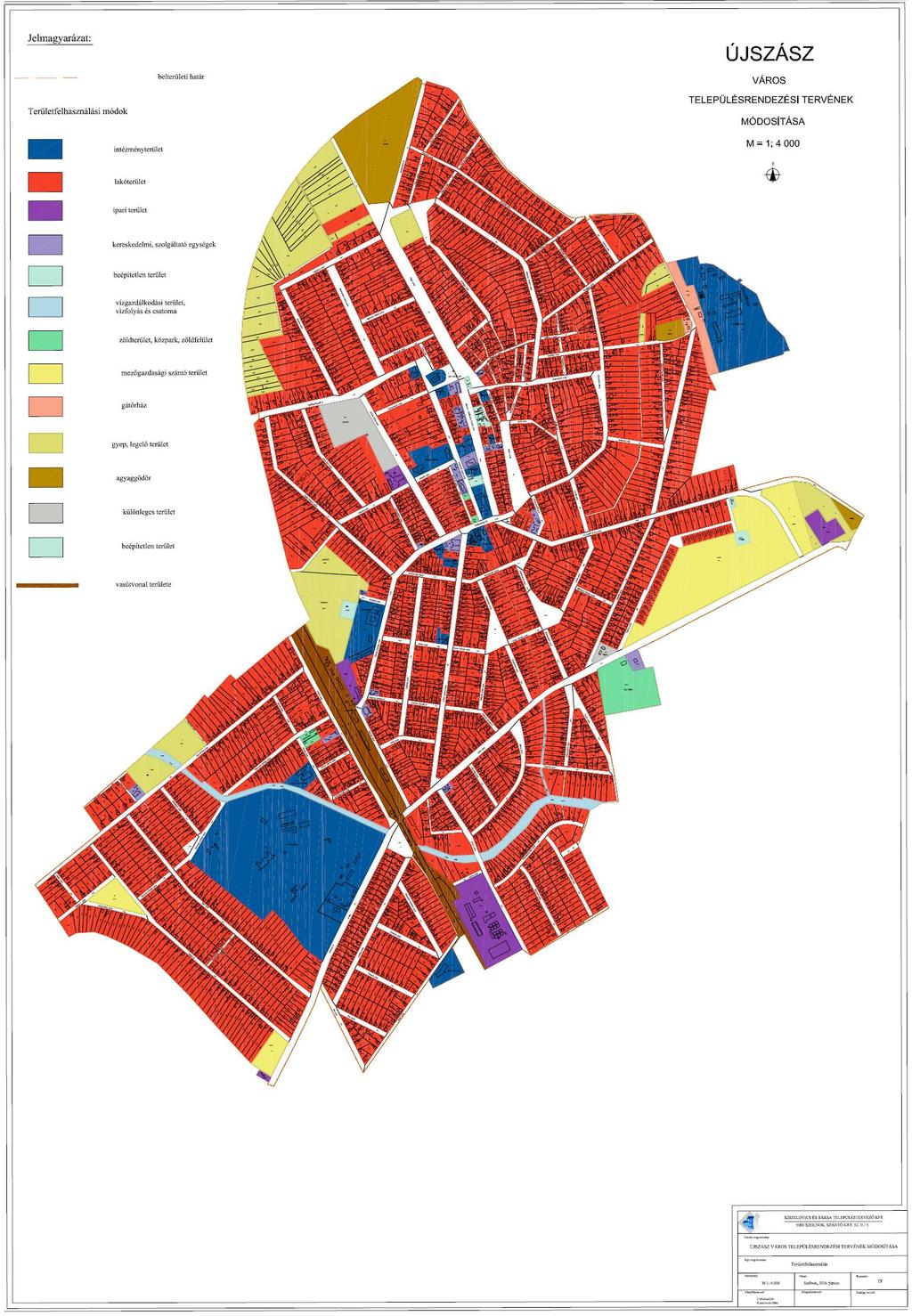 26. térkép: Belterületi területfelhasználás