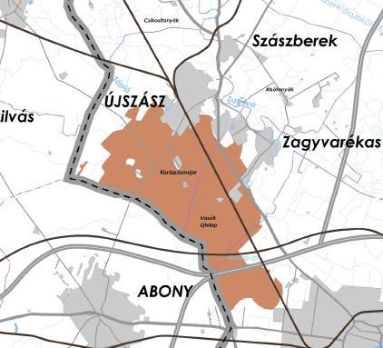 térkép: Kiváló termőhelyi adottságú szántóterület Forrás: Jász -