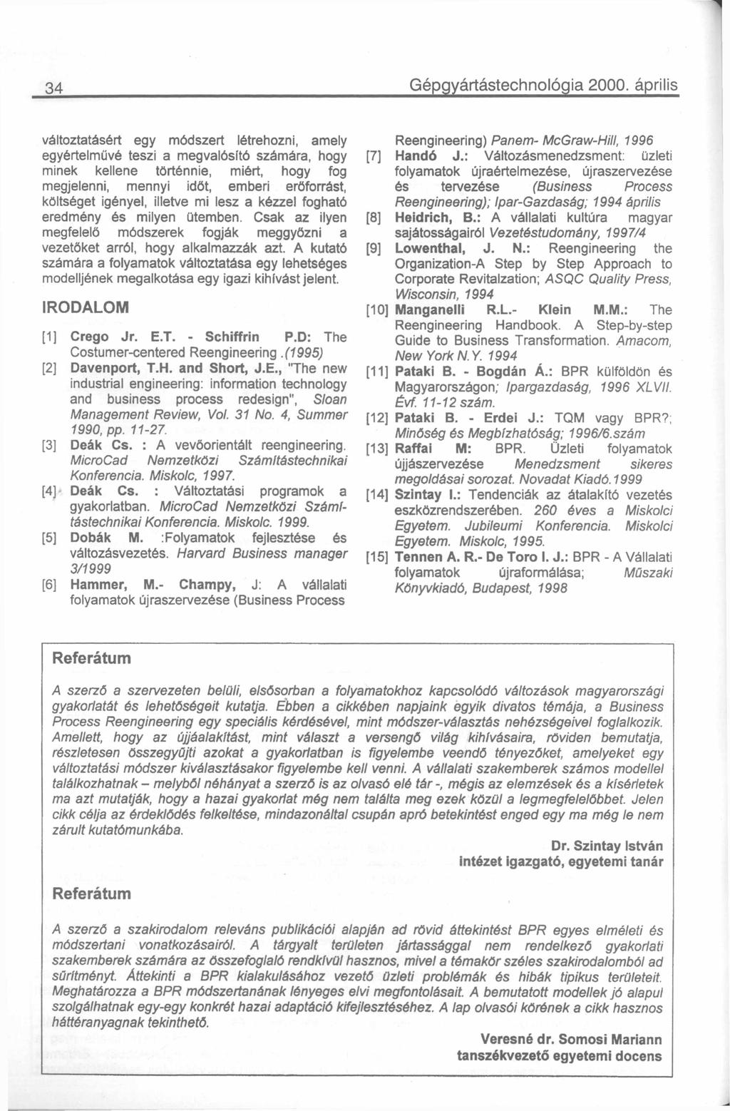 34 Gépgyártástechnológi 2000.
