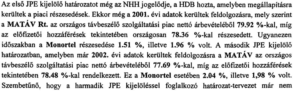 Ebben az evben a JPE-kijeloles m6dszertanaban a korabbi evek gyakorlatat61 eltero szemponto kerultek bevezetesre, amellyel az NIlli kovetni kivanja a hatalyos EU direktivakban megfogalmazott