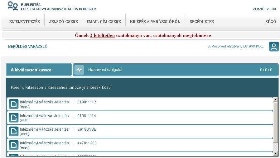 Ez után kell az adott szolgálathoz a fájlokat feltöltenie.