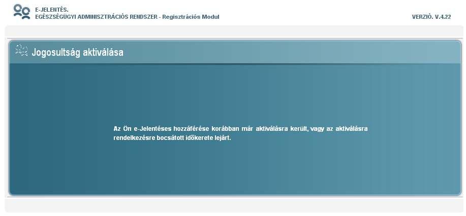 e-jelentés használati jog igénylése OJOTE felhasználóval nem rendelkezı szolgáltatók részére Minden, intézményi szinten jelentı, OJOTE felhasználói joggal nem rendelkezı egészségügyi szolgáltatóhoz