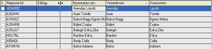 7.1.1.4. Oszlopok megjelenésének sorrendezése Az oszlopok megjelenítésének sorrendezése két féle módon állítható.