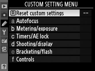 A Custom Settings (Egyéni