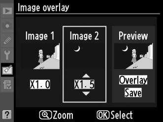 4 Végezze el az erősítést. Jelölje ki az Image 1 (1. kép) vagy Image 2 (2.