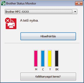 B Hibakeresés Ez a fejezet mutatja be a Brother készülék használata során előforduló esetleges problémák megoldását.
