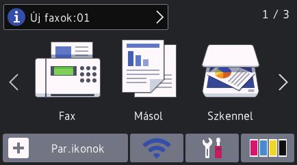 Nyomja meg, ha a mobil eszközökhöz és számítógépekhez való szoftverek letöltési és telepítési információit kívánja megjeleníteni. 8. [Tárolt faxok:] 8 0.