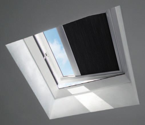 VELUX árnyékolók lapostetős felülvilágító ablakokhoz VELUX INTEGRA FMG elektromos harmonikaroló A harmonikaroló klasszikus és dekoratív megoldás a fény szűrésére.