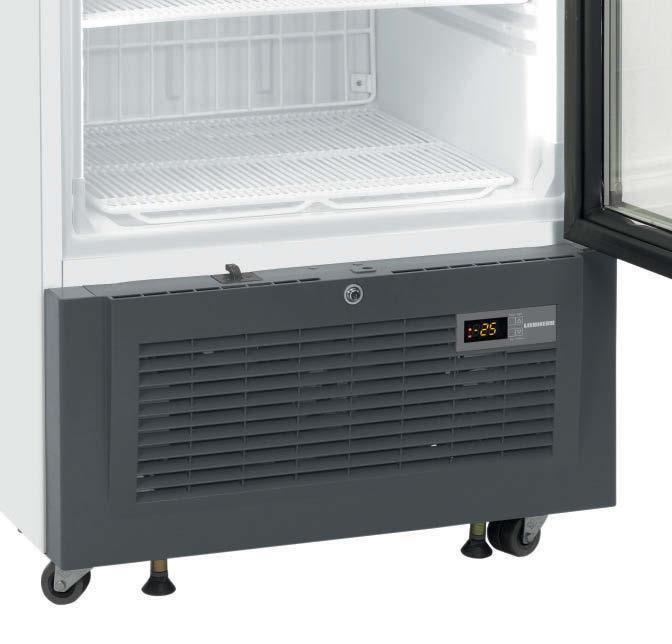 Mélyhűtőszekrények az eladásösztönzéshez, ventilációs hűtéssel Optimális árubemutatás mélyhűtött élelmiszerekhez Az áruk tetszetős módon történő bemutatásával a vásárlók figyelmét a termékekre