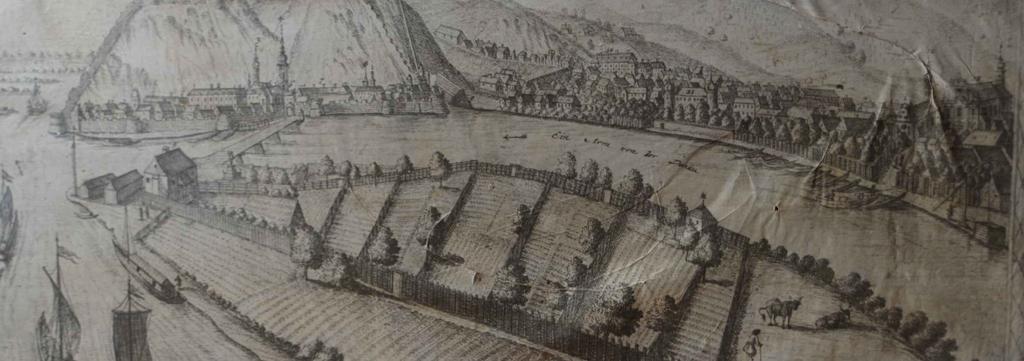 C02: Látkép, 1715: A Víziváros, királyi város, a teljes partszakasz egyedülállóan részletes látképi ábrázolása a XVIII.