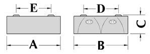 270 0 cd/klm n = 51% CO C180 C C270 0 MK Mnyezeti, kompakt fénycsöves lámpatest dupla parabola tükörrel Surface-mounted, compact luoresct luminaire, double parabolic louvre Rdelhető / Szerkezeti