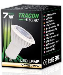 700 K 100 50 55 mm VCOB7NW GU10 7 W 50 W 500 lm 4.